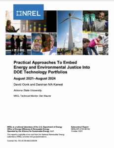 Practical Approaches To Embed Energy and Environmental Justice Into DOE Technology Portfolios